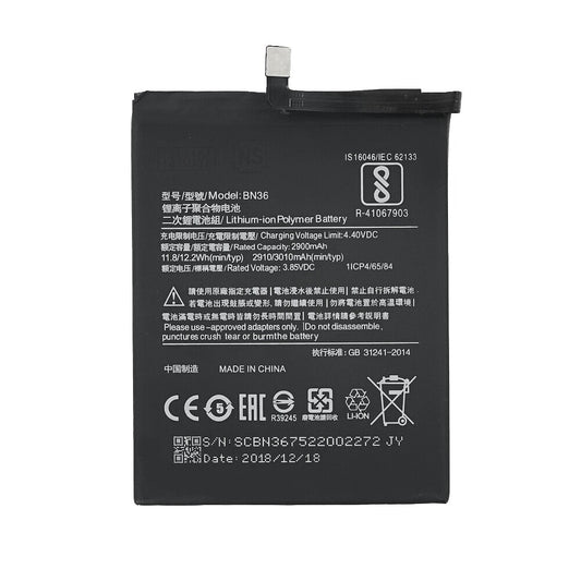 BN36 Akku für Xiaomi Mi A2 3000 mAh Ersatzakku
