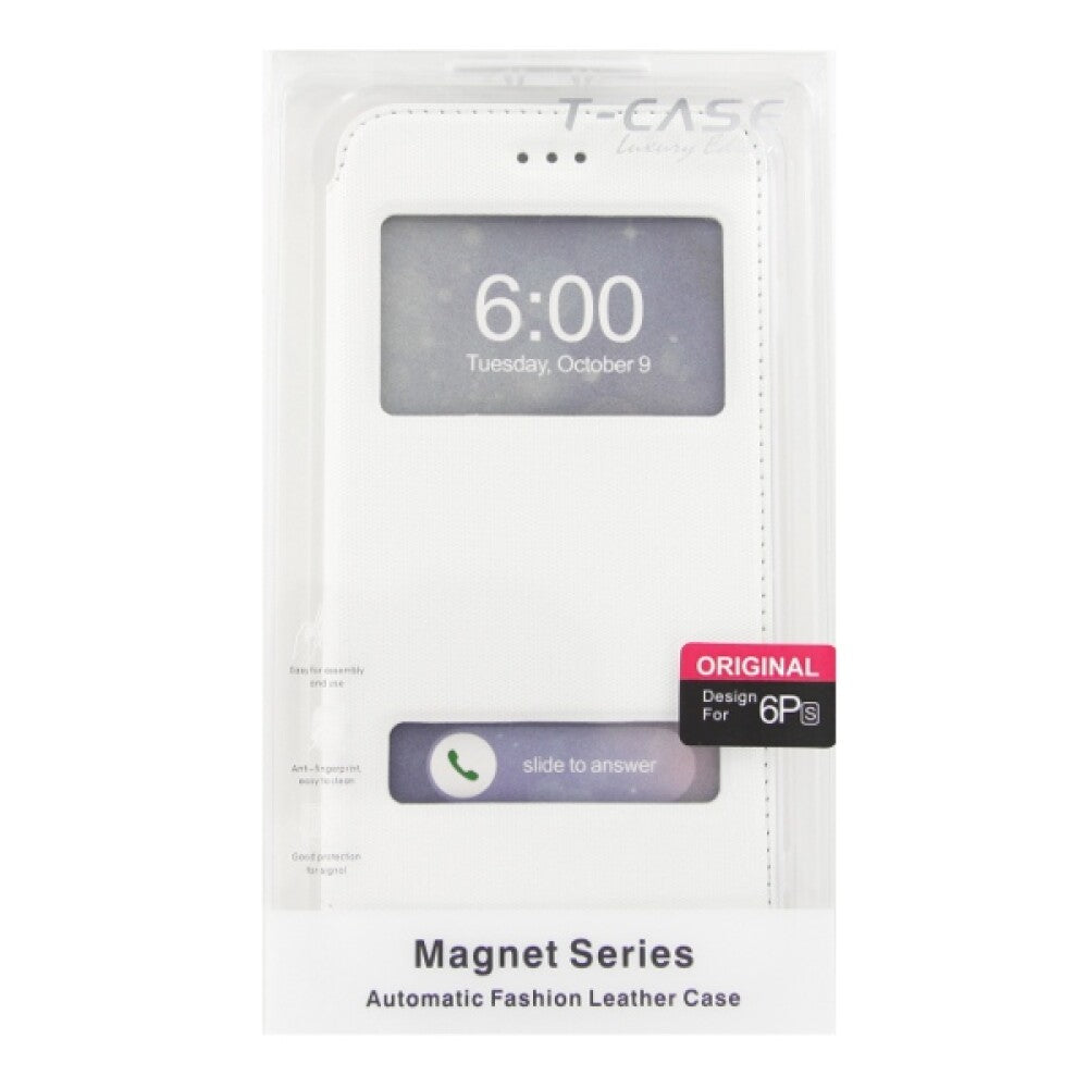 Original Magnet Flip Handyhülle für iPhone 6/6s Plus Weiß Schutzhülle