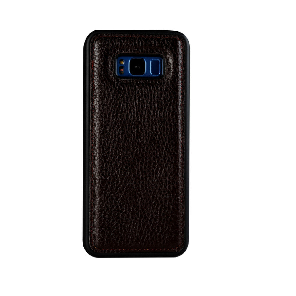 Samsung Galaxy S8 Echtleder Back Cover bred claret red