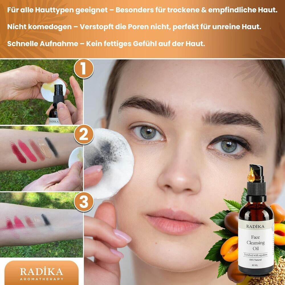 Radika BIO Gesichtsreinigungsöl & Make-up-Entferner vegan 50ml | Cleansing Oil