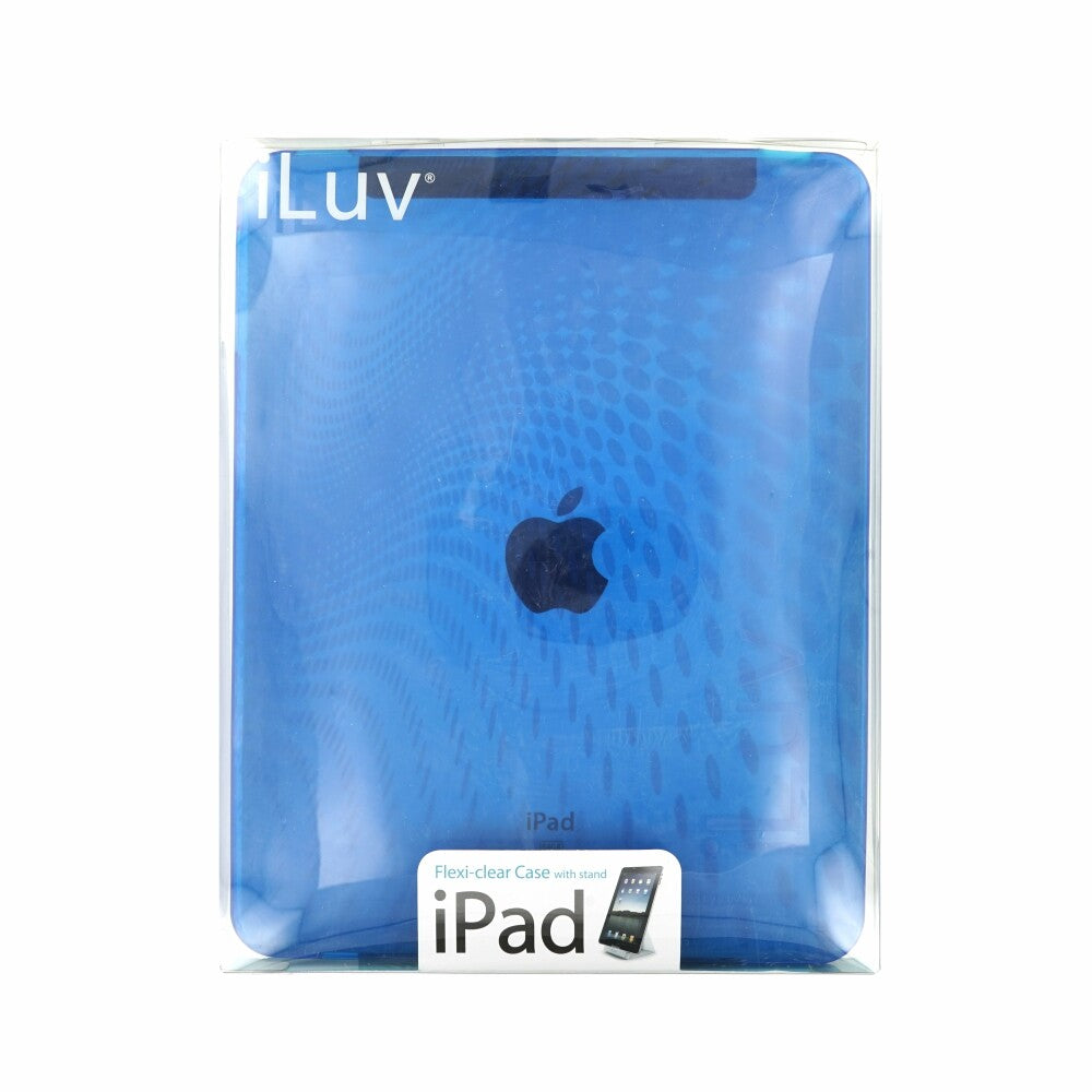 Original Flexi-Clear Handyhülle für iLuv ICC802 Blau Schutz Cover