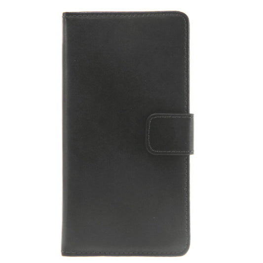 Leder Handyhülle für Sony Xperia Z2 Schwarz Tasche Schutz Case