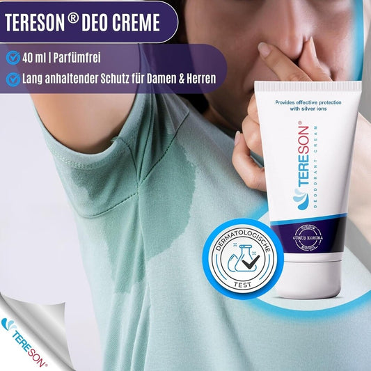 Creme Deodorant, Langfristiger Schutz gegen Körpergeruch mit Silberionen-Formel