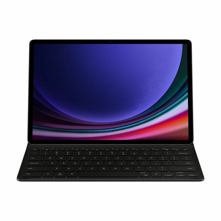 Original Samsung Tastatur Slim Cover für Galaxy Tab S9+ Schwarz EF-DX810UBEGWW