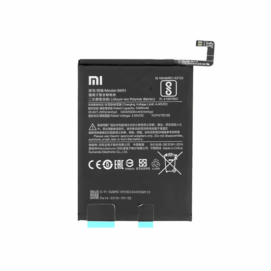 Original BM51 Akku für Xiaomi Mi Max 3 5500mAh Batterie 46BM51A02093