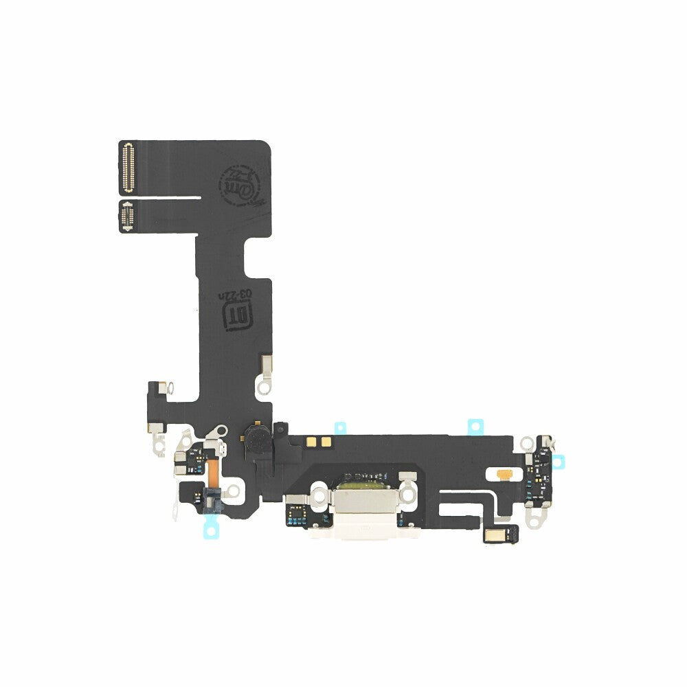 Ladebuchse für iPhone 13 Weiß Lightning Flexkabel Dock Connector Ersatz
