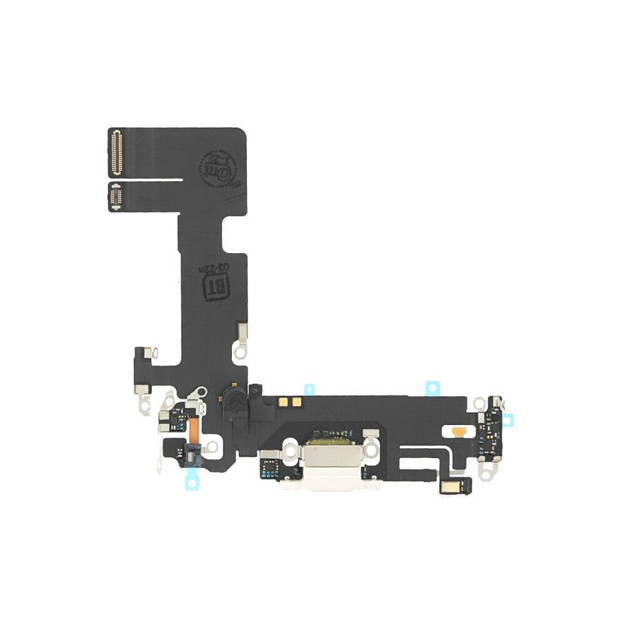 Ladebuchse für iPhone 13 Weiß Lightning Flexkabel Dock Connector Ersatz