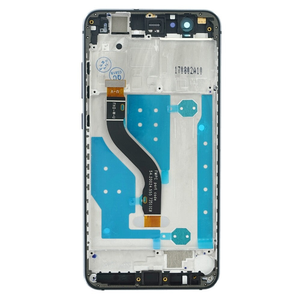 Displayeinheit + Rahmen für Huawei P10 Lite schwarz, ohne Logo