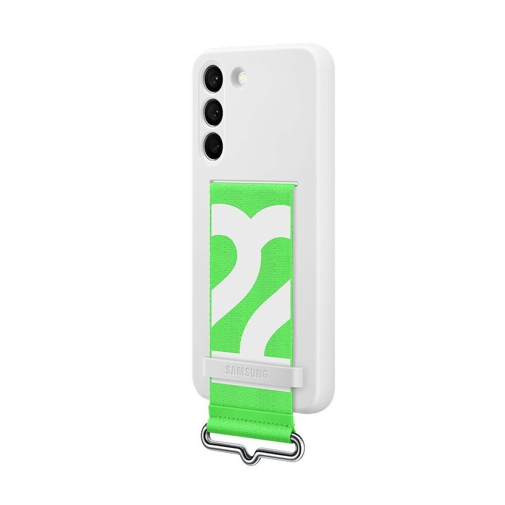 Original Silikonhülle für Samsung Galaxy S22 Weiß EF-GS901TWEGWW