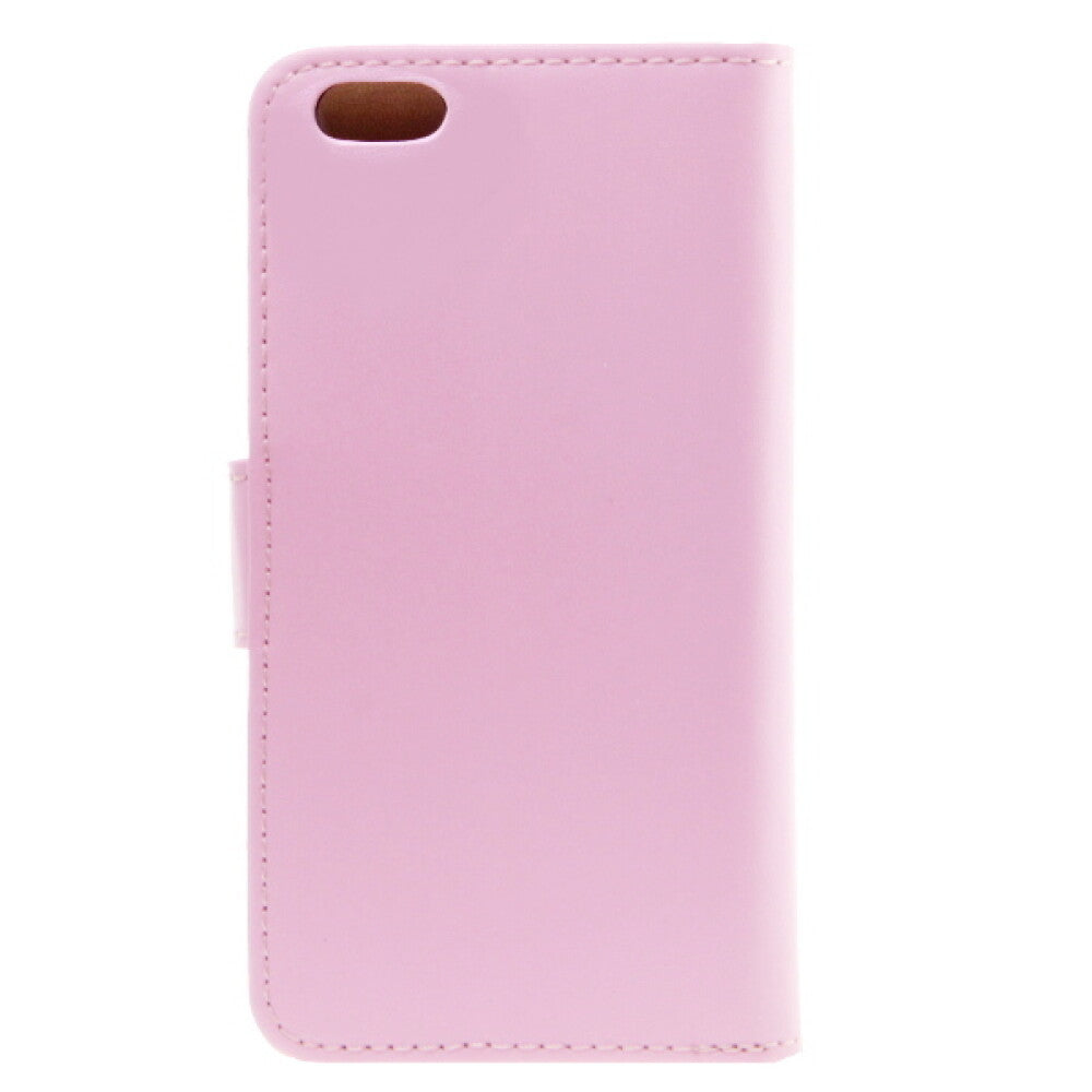 Slim Leder Handyhülle für iPhone 6 Plus Pink 4250710556335