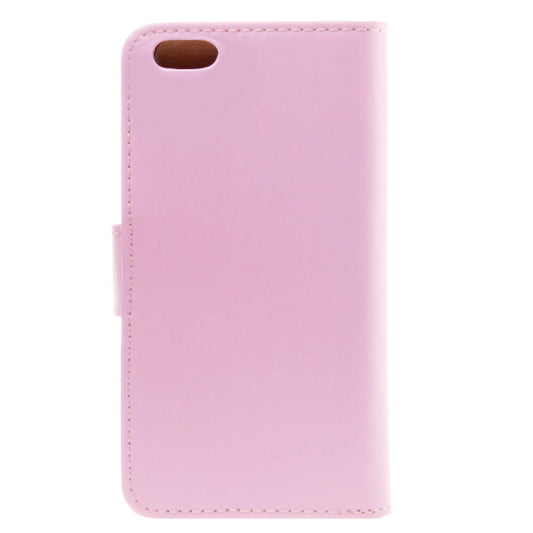 Slim Leder Handyhülle für iPhone 6 Plus Pink 4250710556335