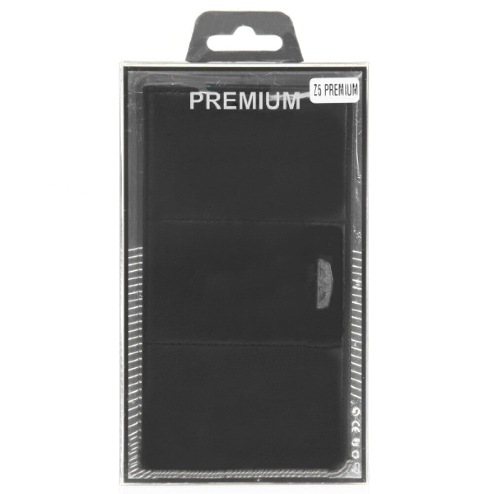 Book Case Handyhülle für Sony Xperia Z5 Premium Schwarz