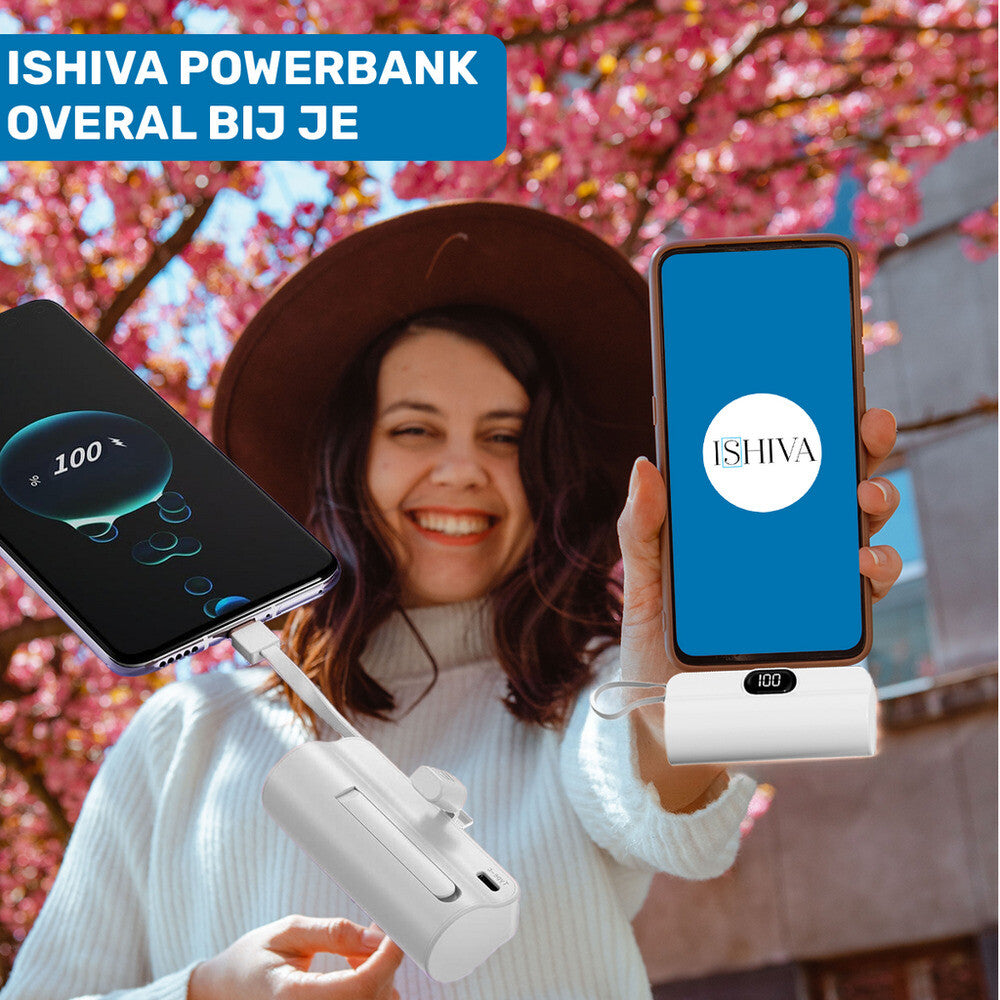 UFUZON Mini Powerbank 5k mah-Weiß