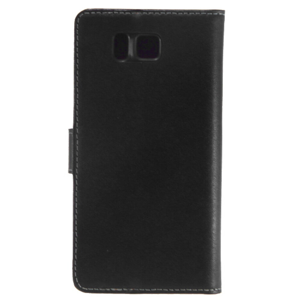 Lederhülle Handyhülle für Galaxy Alpha Schwarz 4250710555567