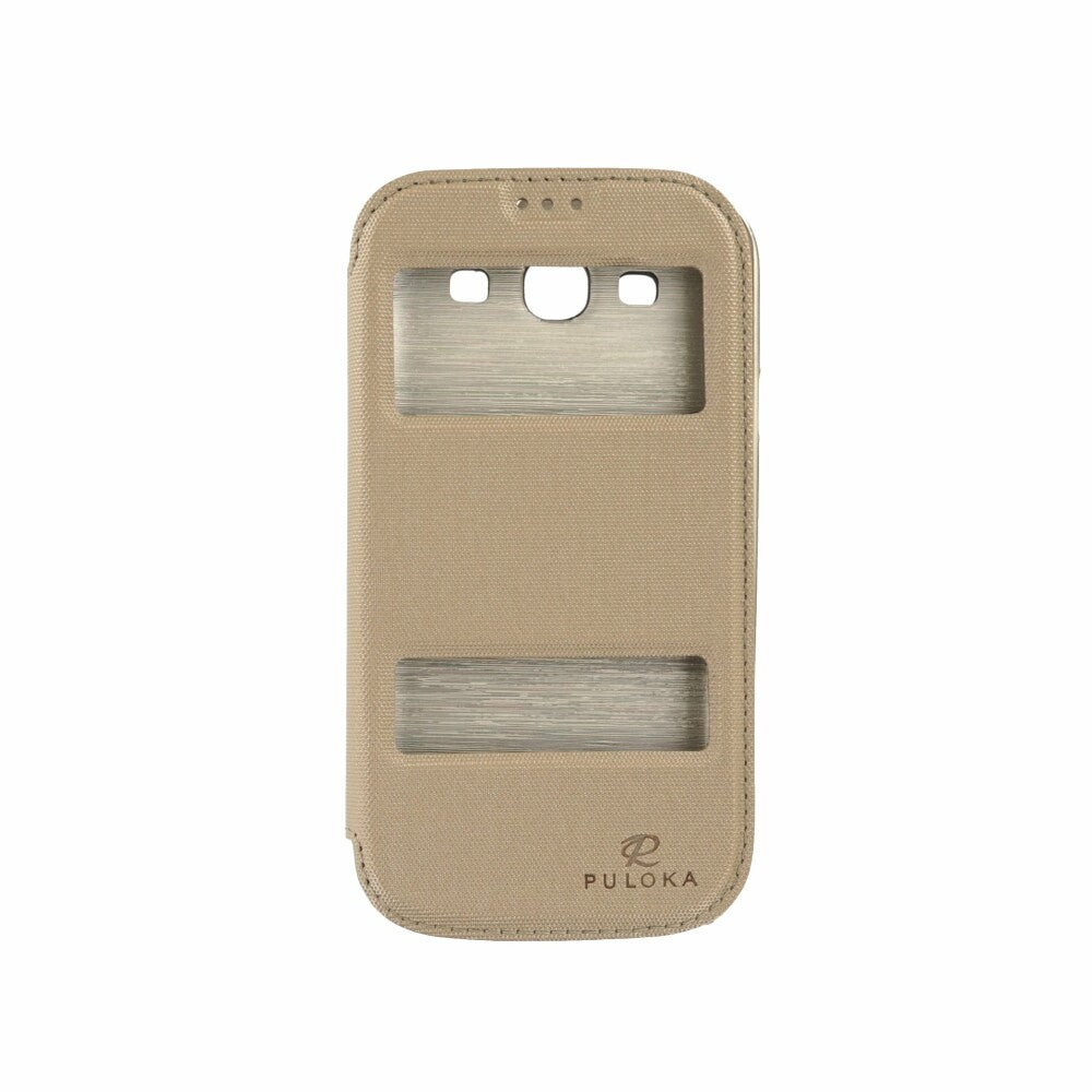 Original Flip Handyhülle für Samsung Galaxy S3 Gold