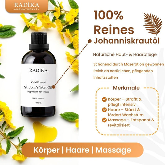 St John'S Wort Oil, Johanniskrautöl, 100% Rein, BIO, natürlich, 100 ml