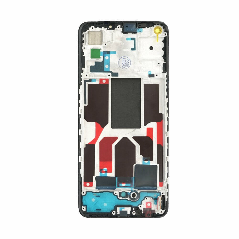Display für OPPO A74 5G Schwarz LCD + Rahmen Touch Bildschirm