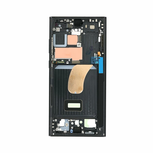 Original Mittelrahmen für Samsung Galaxy S23 Ultra S918 schwarz GH96-15833A
