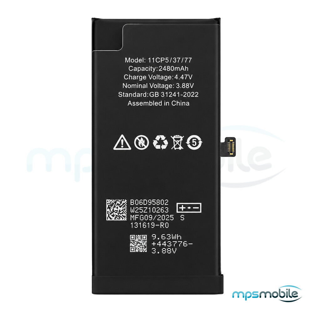 Diagnostizierbarer 2560-mAh-Akku mit hoher Kapazität für das iPhone 13 mini