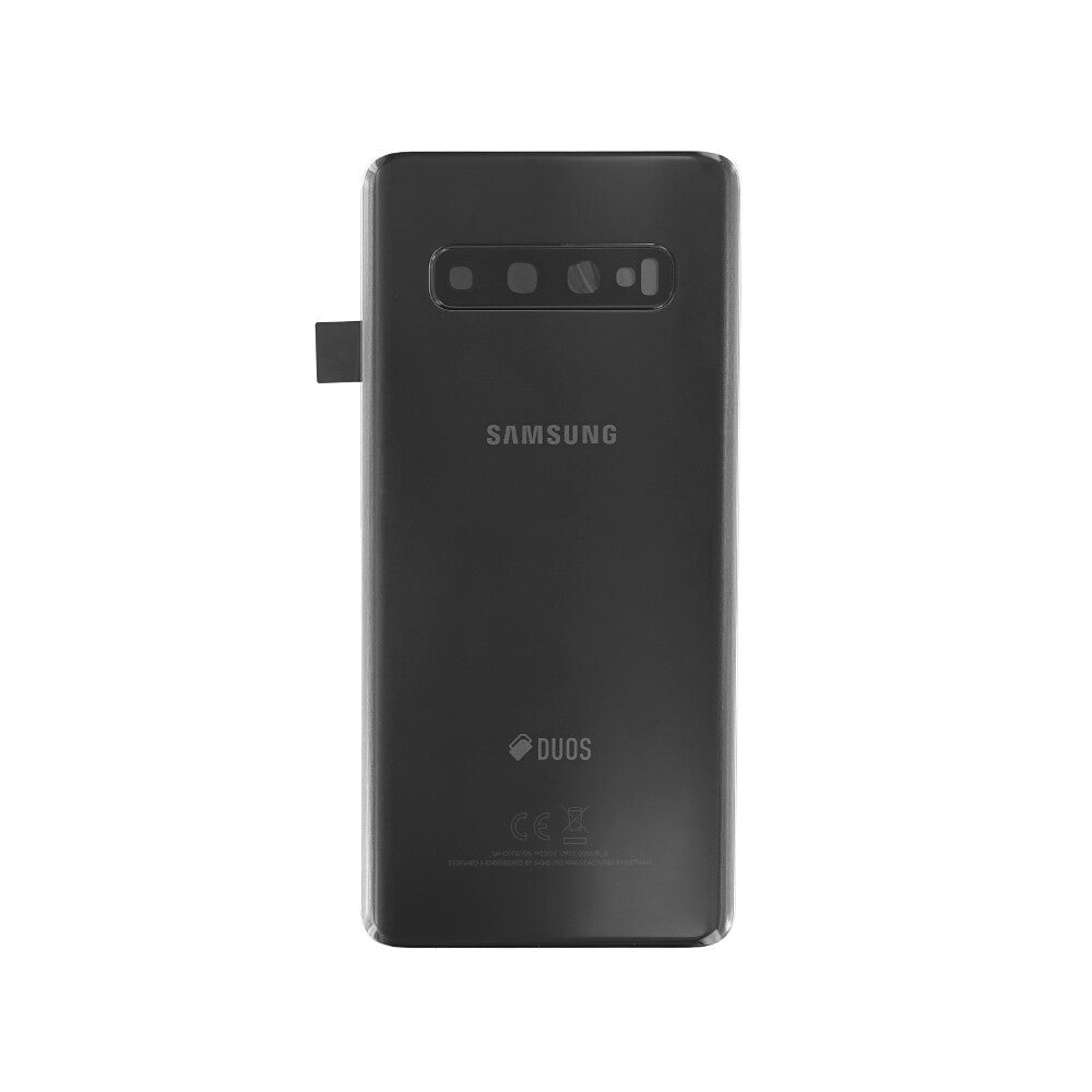 Original für Samsung Galaxy S10 Duos Akkufachdeckel G973FDS Schwarz GH82-18381A