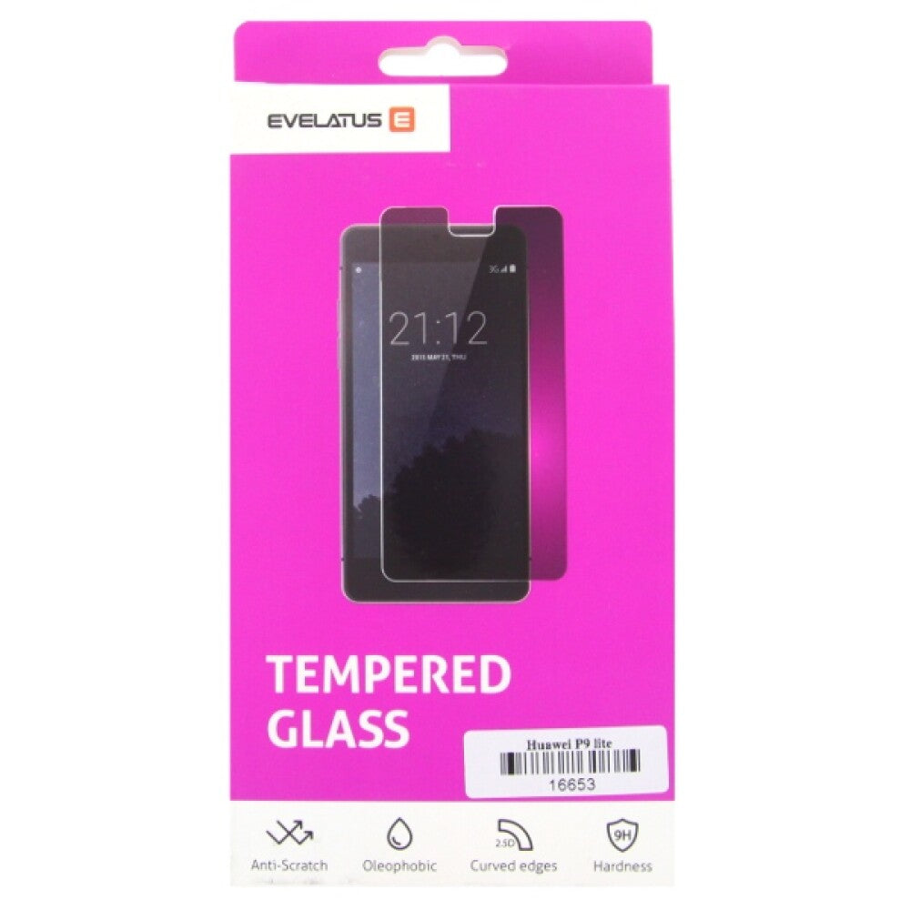 Original Panzerfolie gehärtetes Glas für Huawei P9 Lite Blickschutz