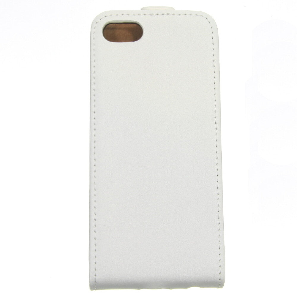 Slim Leder Flip Handyhülle für iPhone 5c - weiß 4250710542260