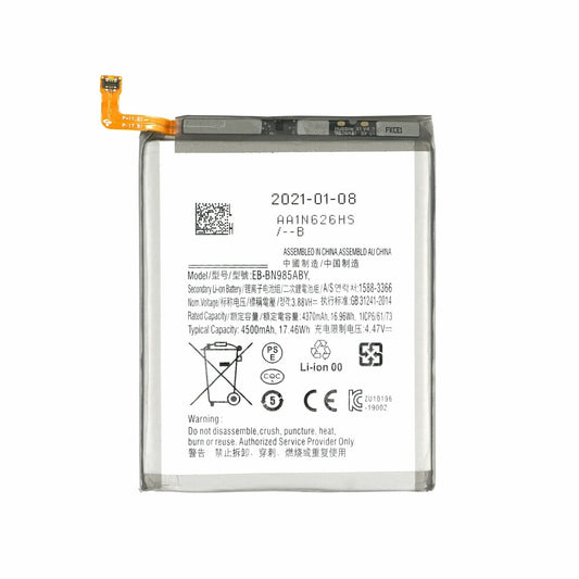 Akku für Samsung Galaxy Note 20 Ultra EB-BN985ABY wie Original 4500mAh Batterie