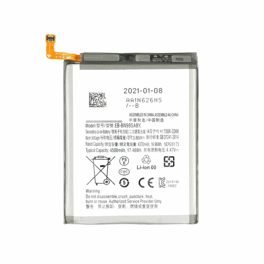 Akku für Samsung Galaxy Note 20 Ultra EB-BN985ABY wie Original 4500mAh Batterie