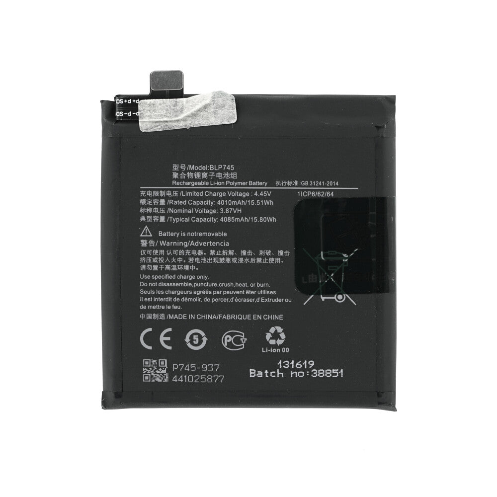 BLP745 Akku für OnePlus 7T Pro wie Original 4085mAh Batterie Ersatzakku
