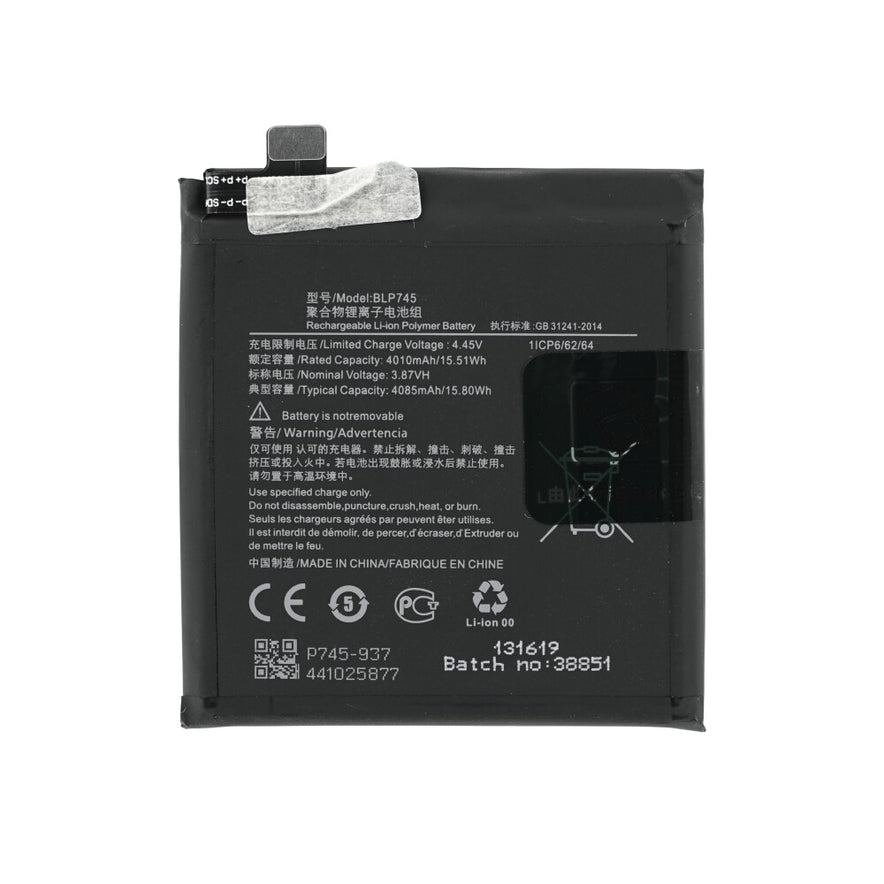 BLP745 Akku für OnePlus 7T Pro wie Original 4085mAh Batterie Ersatzakku