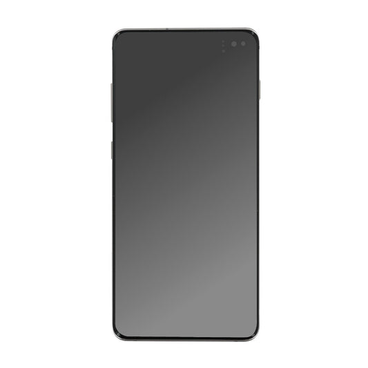 Original Display Samsung Galaxy S10+ G975F LCD + Rahmen ceramic weiß GH82-18849J