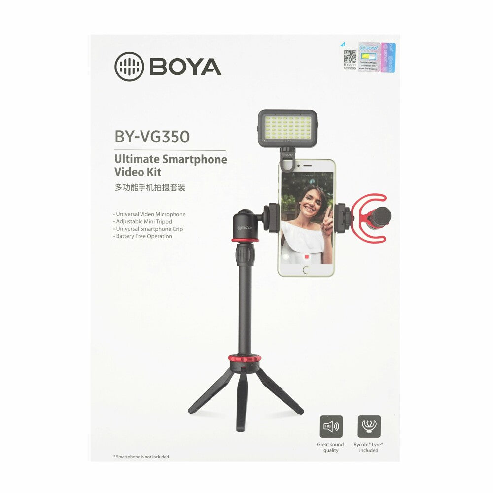 BOYA Kabellose Bluetooth Smartphone-Video-Rig Mit Mikrofon Mini-Stativ BY-VG350