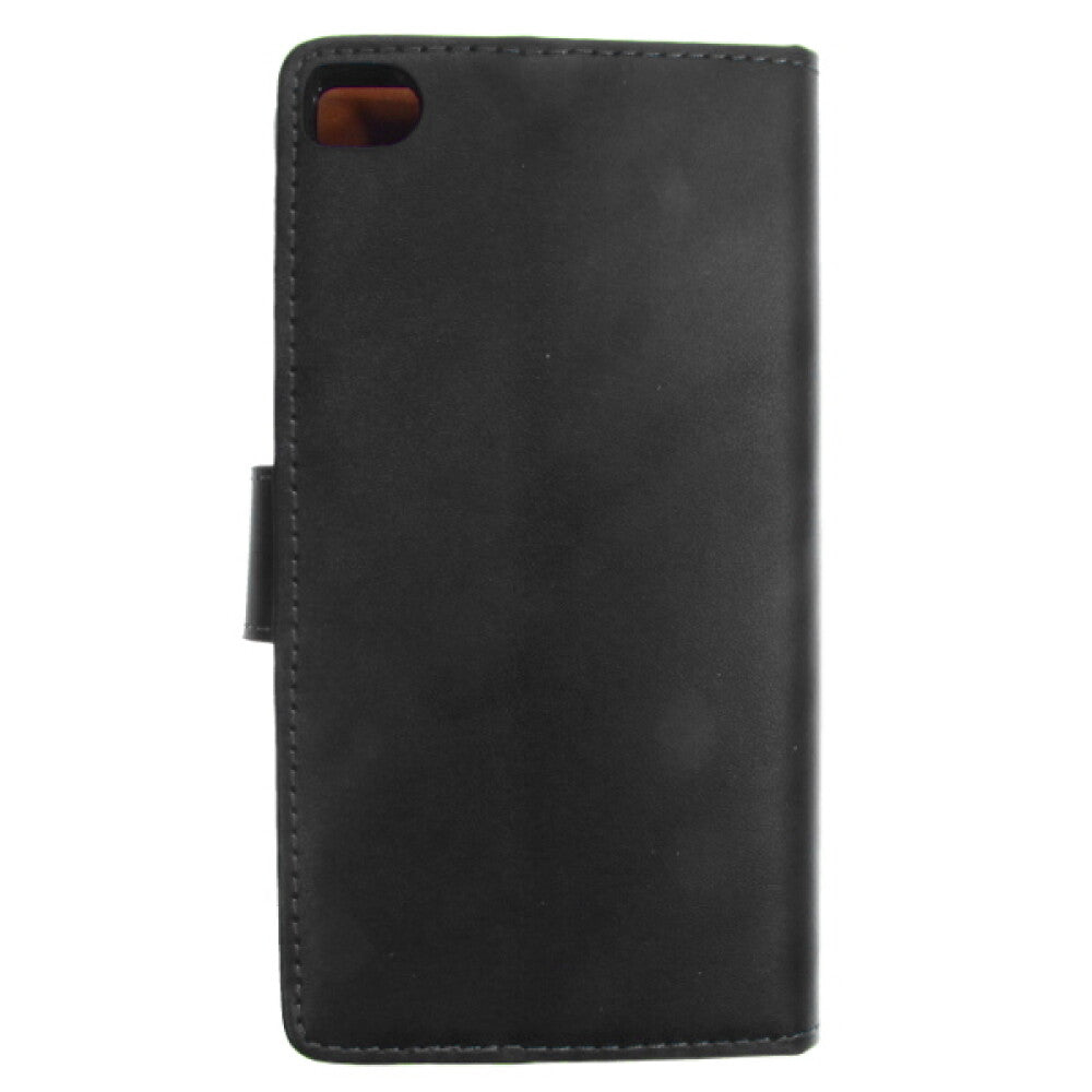Book Case Handyhülle für Huawei P8 Schwarz 4250710564330