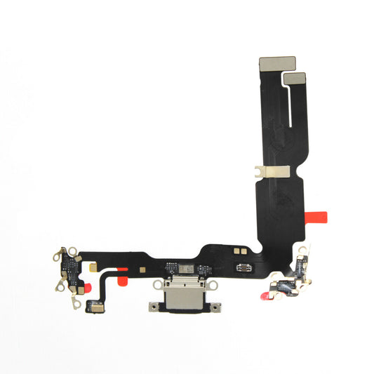 Ladebuchse für iPhone 15 Plus Schwarz Dock Connector Flex Ersatz