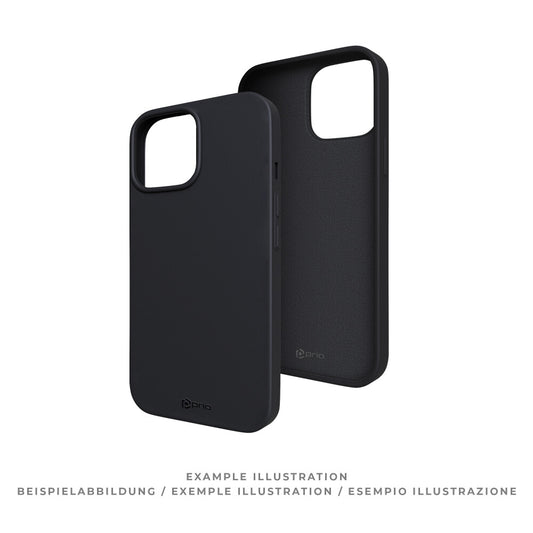 prio Silikonschutzhülle für iPhone 13 mini schwarz