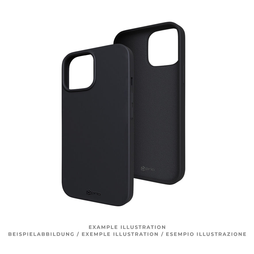 prio Silikonschutzhülle für iPhone 13 mini schwarz