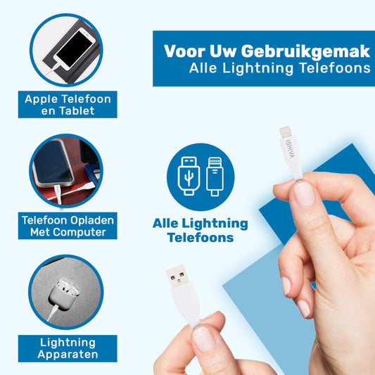 UFUZON-Kabel - USB A auf Lightning - 3 m