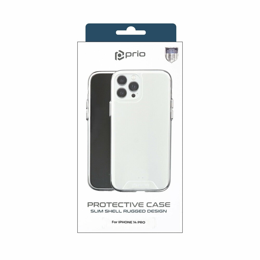 prio Schutzhülle für iPhone 14 Pro klar