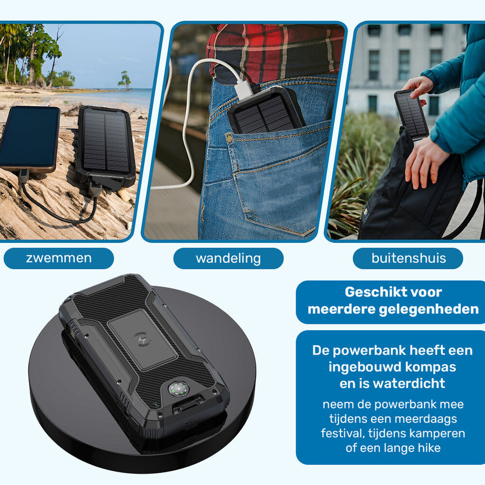 UFUZON Solar-Powerbank 30k