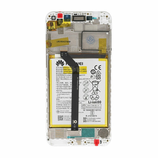 Huawei display unit + frame + battery Honor 6C Pro white 02351LNB