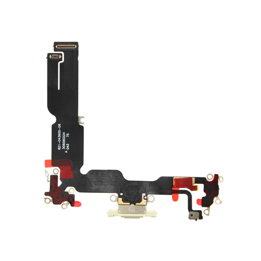 Ladebuchse für iPhone 15 Plus Gelb Flex Ersatzteile Dock Connector