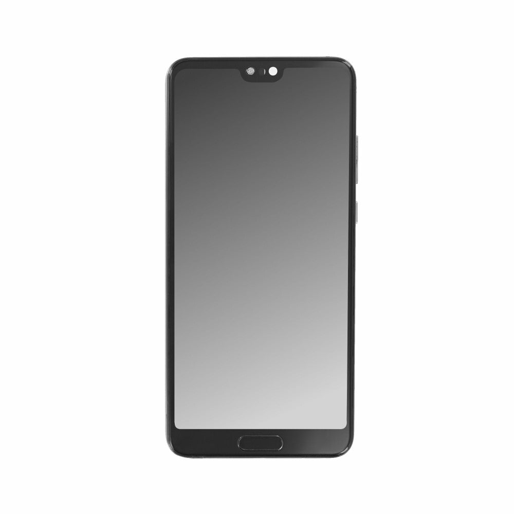 Displayeinheit + Rahmen für Huawei P20 twilight, ohne Logo