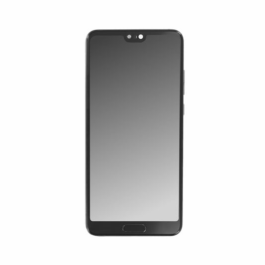 Displayeinheit + Rahmen für Huawei P20 twilight, ohne Logo