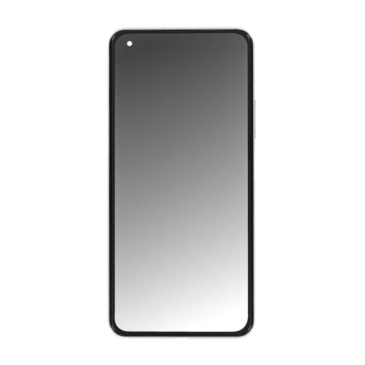 Original Display für Xiaomi 11 Lite 5G NE LCD + Rahmen Silber Weiß 5600040K9D00