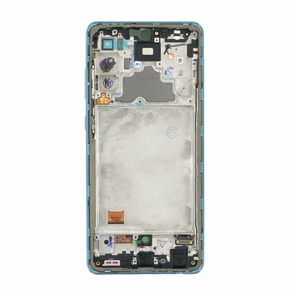 Original Display für Samsung Galaxy A72 4G LCD + Rahmen blau GH82-25460B