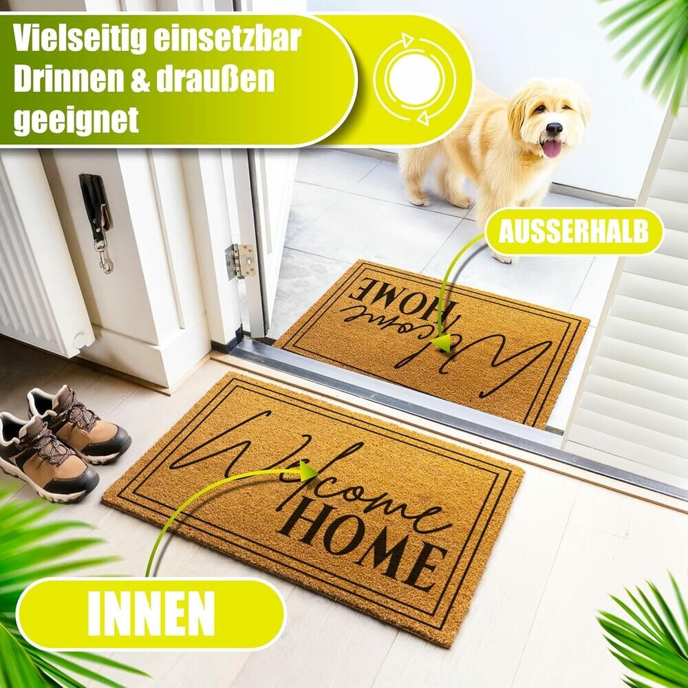 Decovetro Paspas Welcome Home Desenli Kapı Önü Paspası 40 x 60 cm