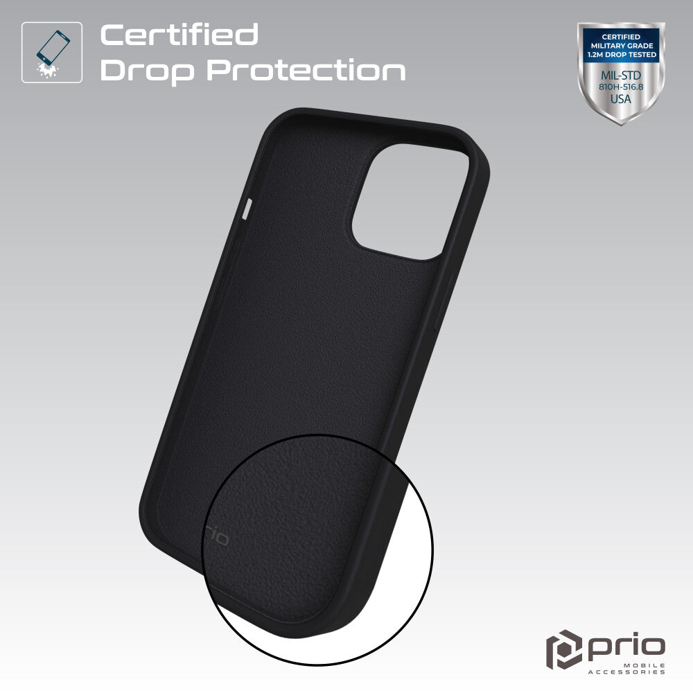 prio Silikonschutzhülle (Handytasche, Case, Cover Gehäuse) für iPhone 11 Pro schwarz