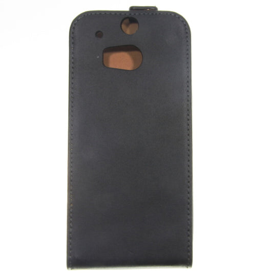 Leder Flip Hülle HTC One M8 - Schwarz - 4250710552856