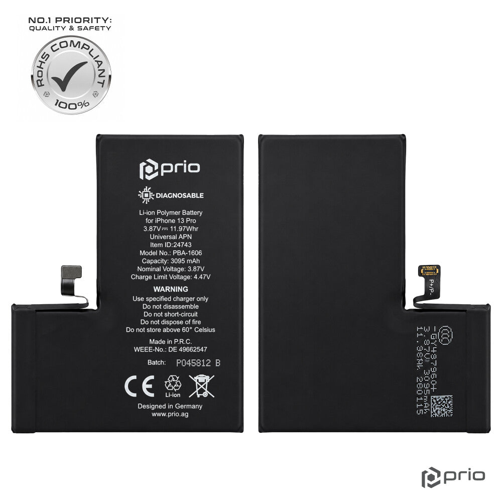 prio Diagnosefähiger Akku für iPhone 13 Pro