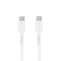 prio High-Speed ​​Charge &amp; Sync USB C to USB C cable 5A 0.25 m white